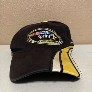 NASCAR Sprint Cup Series Logo Black Yellow 2008 Strapback Hat Cap